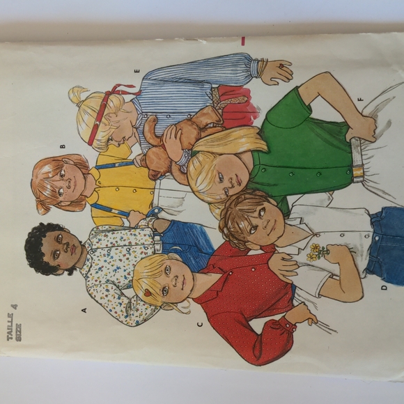 Butterick 4256 vintage tops sewing pattern - Picture 8 of 8